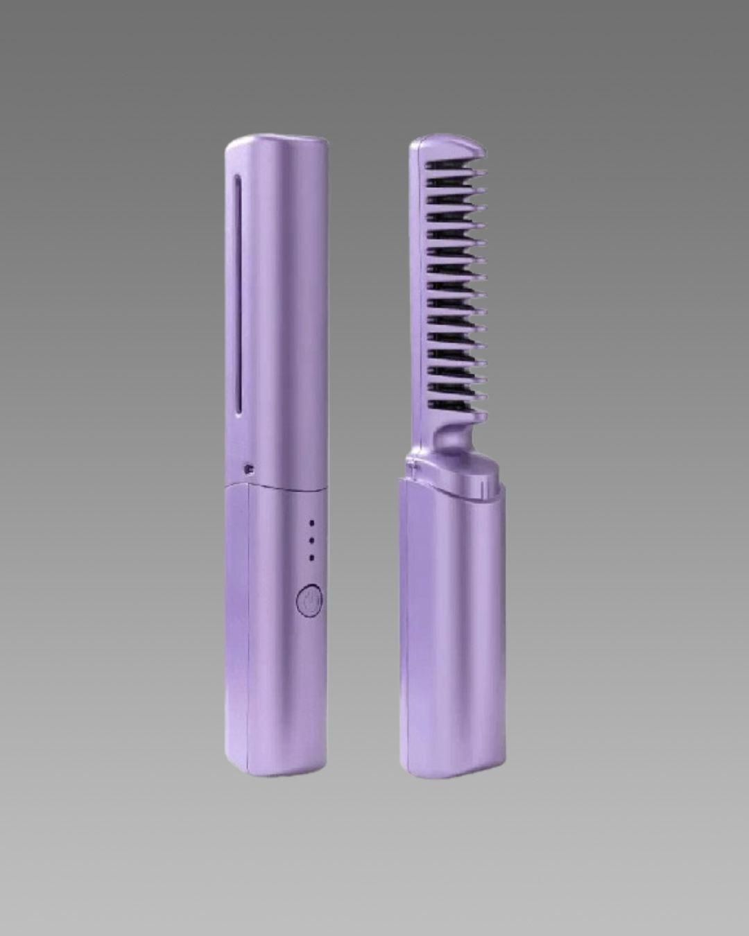 Portable Mini Hair Straightener for Women – Cordless, Rechargeable, Pocket-Size Hot Comb | COD Available