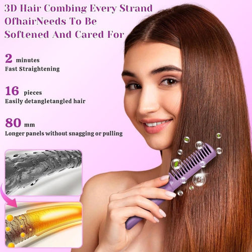 Portable Mini Hair Straightener for Women – Cordless, Rechargeable, Pocket-Size Hot Comb | COD Available